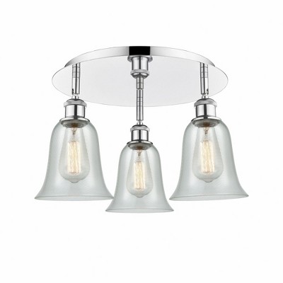 Hanover - 3 Light Flush Mount In Industrial Style-9.88 Inches Tall and 18 Inches Wide