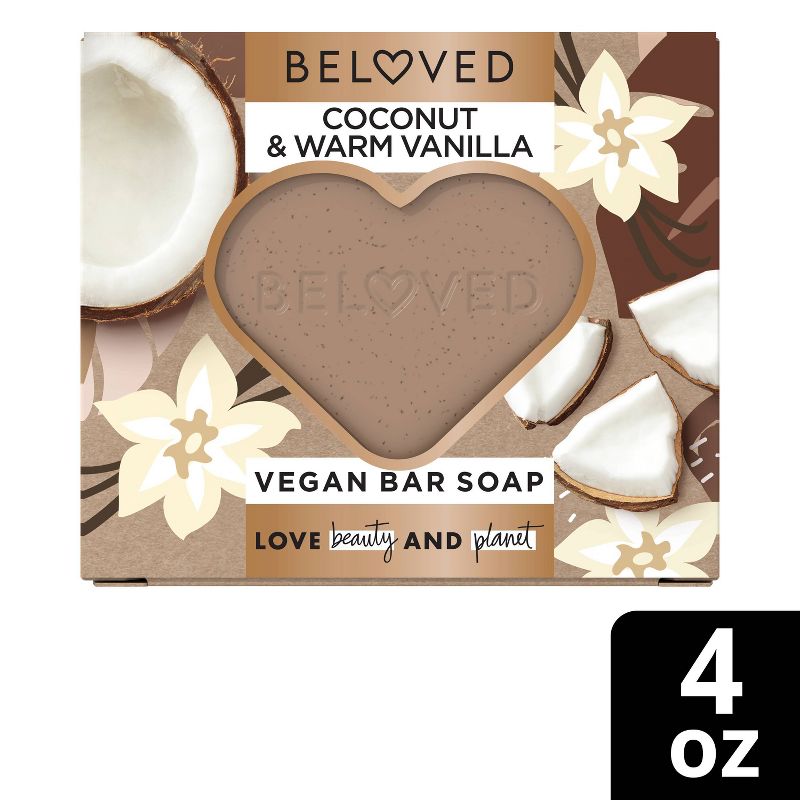 Beloved Coconut &#38; Warm Vanilla Vegan Bar Soap - 4oz, 1 of 6