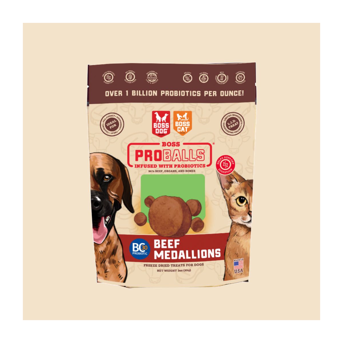Boss Dog Proballs Treats w/ Probiotics