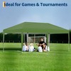 10x20 FT Pop Up Canopy Tent Outdoor Canopy, Heavy Duty Instant Tent With 6 Removable Sidewalls - 2 of 4