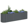 vidaXL Garden Raised Bed Grey Galvanized Steel 157.5 x 31.5 x 31.9 in - 4 of 4