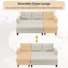 CAVINAS 83.4" L-Shaped Sectional Sofa,Mordern Modular Couch with 1 Reversible Chaise Lounge and 2 USB Ports,Modern Cloud Couch Sectional - 4 of 4