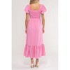 August Sky Women's Smocked Empire Waist Midi Dress - 2 of 4