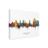 Trademark Fine Art Michael Tompsett 'Buenos Aires Argentina Skyline Named' Canvas Art - 2 of 4
