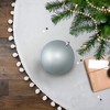 Northlight 4" Matte Mermaid Blue Shatterproof Christmas Ball Ornament (100mm) - 2 of 3