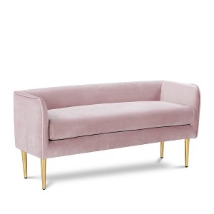 Meridian Furniture,Audrey Velvet Bench - 1 of 4