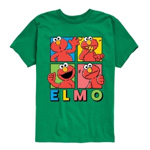 Boys' - Sesame Street - Elmo Faces Short Sleeve Graphic T-Shirt - 1 of 4