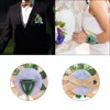 Unique Bargains Silk Wedding Artificial Rose Boutonniere and Wrist Corsage Set - 3 of 4