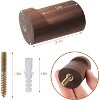 Chery Life Adhesive Wall Hooks Hat Rack, Wooden Coat Hooks Wall Mounted, Heavy Duty Hooks, 4Pack - 3 of 4