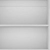HomeRoots 71" White Wood Three Tier Bookcase with Two Doors - 4 of 4