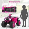 Infans 24V Kids Ride-On Electric ATV 4-Wheeler Quad Car with Wireless Connection - 2 of 4