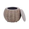 Techni Home Natural Woven Ottoman with Storage - 4 of 4