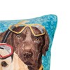 C&F Home 18" x 18" Snorkel Dog Light-Up LED Throw Pillow - 2 of 3