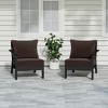 WestinTrends Avalon Outdoor Patio HDPE Sectional Sofa with Patio Cushions - 2 of 4