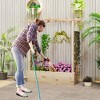 Tangkula 2PCS Wooden Raised Garden Bed w/ Trellis & Hanging Roof Planter Box for Garden - 4 of 4