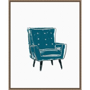 Amanti Art Take a Seat VII by June Erica Vess Framed Canvas Wall Art - 1 of 4