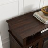 Classic TV Stand for TVs Up to 65 Inch, 58" W Traditional Entertainment Console with Grid-Patterned Storage Cabinet Door, Rack for Living Room - 2 of 4