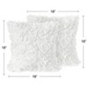 Sweet Jojo Designs Decorative Throw Pillow Covers 18in. (Pillow Inserts Not Included) Rose White 2 pc - 4 of 4