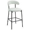 CAVINAS  26'' Counter Height Bar Stools, Teddy Fabric Upholstered Armless Chair with Soft Upholstery and High-Density Foam - 4 of 4