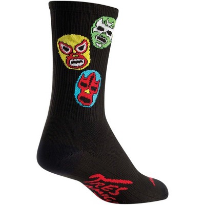  SockGuy SGX Three Amigos Socks - 6 inch, Black, Small/Medium 