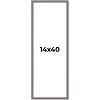 PosterPalooza | Panoramic Textured Grey Picture Frame - UV Acrylic, Foam Board Backing, Hanging Hardware - 2 of 4