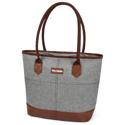 Tirrinia Large Insulated Lunch Tote Bag for Women, Cute Waterproof Leakproof Cooler Bag for Work, Adult Shopping Grocery Bags for Frozen Food