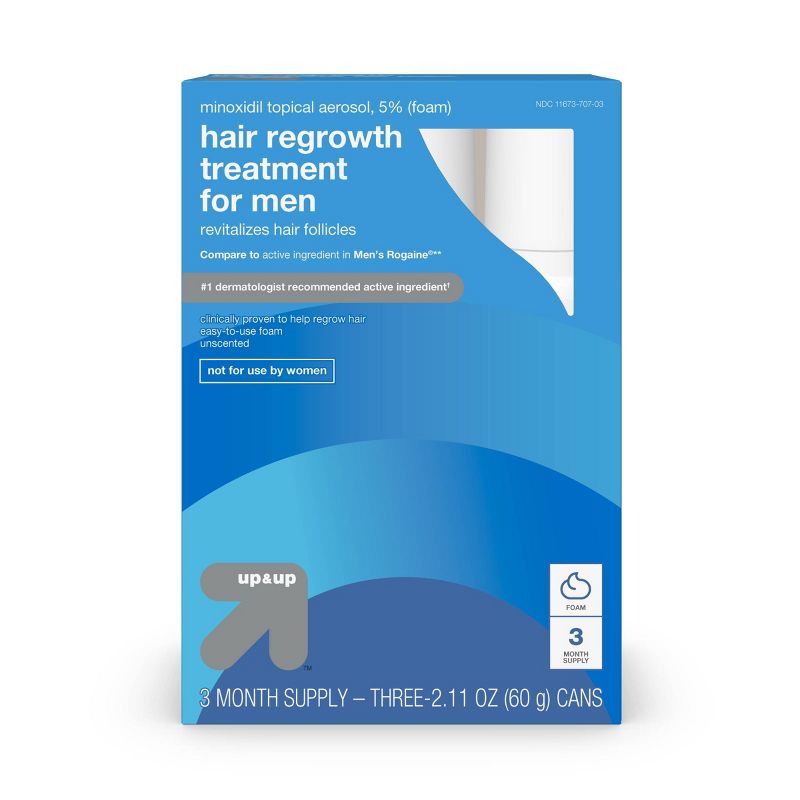 Foam Hair Regrowth Treatment For Men - 2.11oz/3ct - up &#38; up&#8482;, 1 of 3