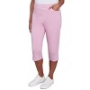 Alfred Dunner Womens Flat Front Allure Classic Clamdigger Pant - 3 of 4