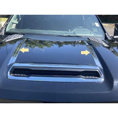QAA Stainless Steel Hood Trim 2Pc Fits 2020-2024 Chevrolet Silverado HD HT60184 QAA
