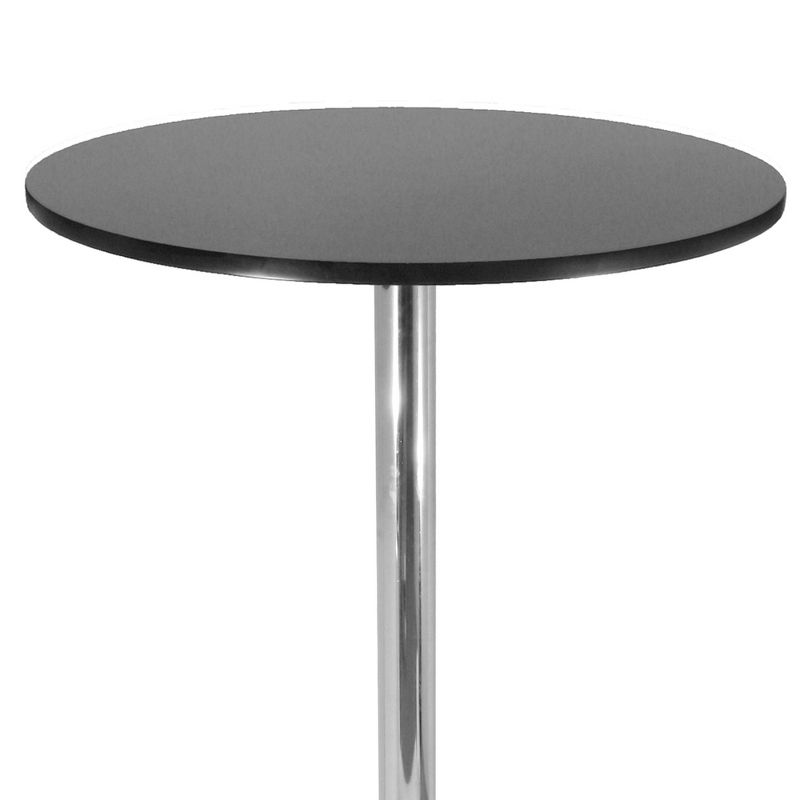 Polished Steel Round Bar Table Wood/Black - Winsome, 3 of 7