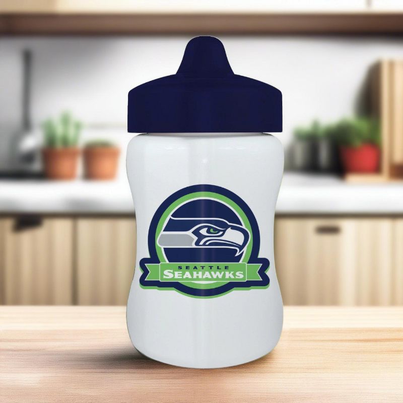 BabyFanatic Toddler and Baby Unisex 9 oz. Sippy Cup NFL Seattle Seahawks, 4 of 5