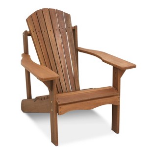 HOMLUX Large Ergonomic Outdoor Adirondack Chair Patio Accent Chair with Arm Rest, All-Weather - 1 of 4