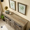 3 Doors Cabinet Large Buffet Sideboard accent Cabinet for Dining Room - 3 of 4