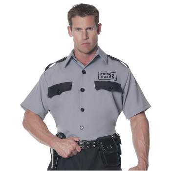 Underwraps Costumes Prison Guard Shirt Adult Costume, Standard