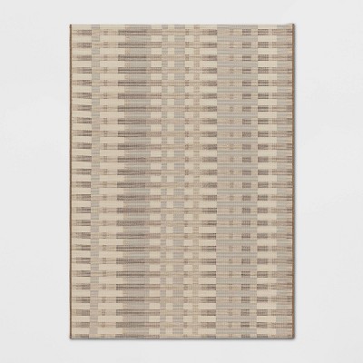 Outdoor Rug Micro Grid Black/beige - Threshold™ : Target