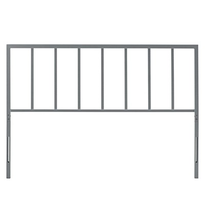 Gray Powder Coated Iron King Size Adjustable Headboard