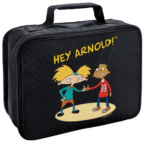 Hey Arnold And Gerald With Logo Insulated Soft Sided Lunch Box - 1 of 4