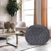 GlasFlength Bean Bag Seats Comfortable Premium Faux Fur Lounge Chair with Dual Layer Foam for Living Room Bedroom, Gray, 45"*45"*30" - 2 of 4