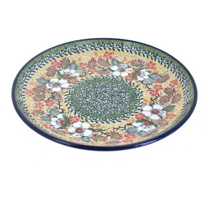 Blue Rose Polish Pottery Ceramika Artystyczna Dessert Plate