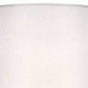 360 Lighting Evans Modern Accent Table Lamps 21" High Set of 2 Brushed Nickel Metal Teardrop White Cylinder Shade for Bedroom Living Room House Home - 3 of 4