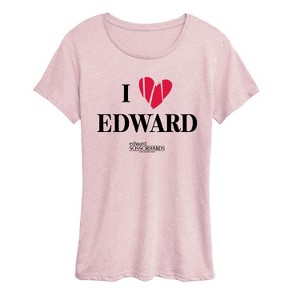 Women's - Edward Scissorhands - I Love Edward Short Sleeve Graphic T-Shirt - 1 of 3