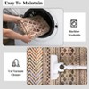 Small Throw Rug for Bedroom Kitchen Entryway - Boho Vintage Non-Slip Washable Mat, Oriental Soft Stain Resistant Low Pile Carpet - 4 of 4