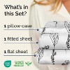 Luxuriously Soft 4-Piece Floral Sheet Set - Wrinkle-Resistant, Printed Pattern - CGK Linens - 2 of 4