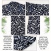 HAPPY BAY Men's Holidays Beach Stylish Button Down Shirt For Men Short Sleeve Summer Vacation Aloha Tops Tropical Shirts - 3 of 4
