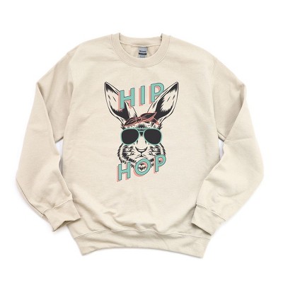 Simply Sage Market Women's Graphic Sweatshirt Green Hip Hop Bunny