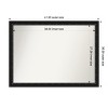 Amanti Art Downton Black Non-Beveled Wood Framed Bathroom Vanity Wall Mirror - 3 of 4