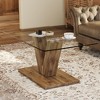 NicBex Modern 43.3" Rectangle Coffee Table with V Shape Base for Living Room and Office - 3 of 4