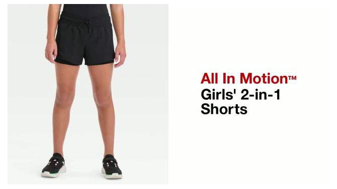 Girls' 2-in-1 Shorts - All In Motion™, 2 of 5, play video