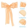 Unique Bargains Wedding Party Decoration Satin Chair Sashes Bows 20 Pcs - 4 of 4