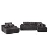 XIZZI Modular Sectional Sofa Couch, L/U-Shape Upholstered Couch, Modern Minimalist Couches for Living Room, Free Combination Deep Seat Corner Couch - 2 of 4